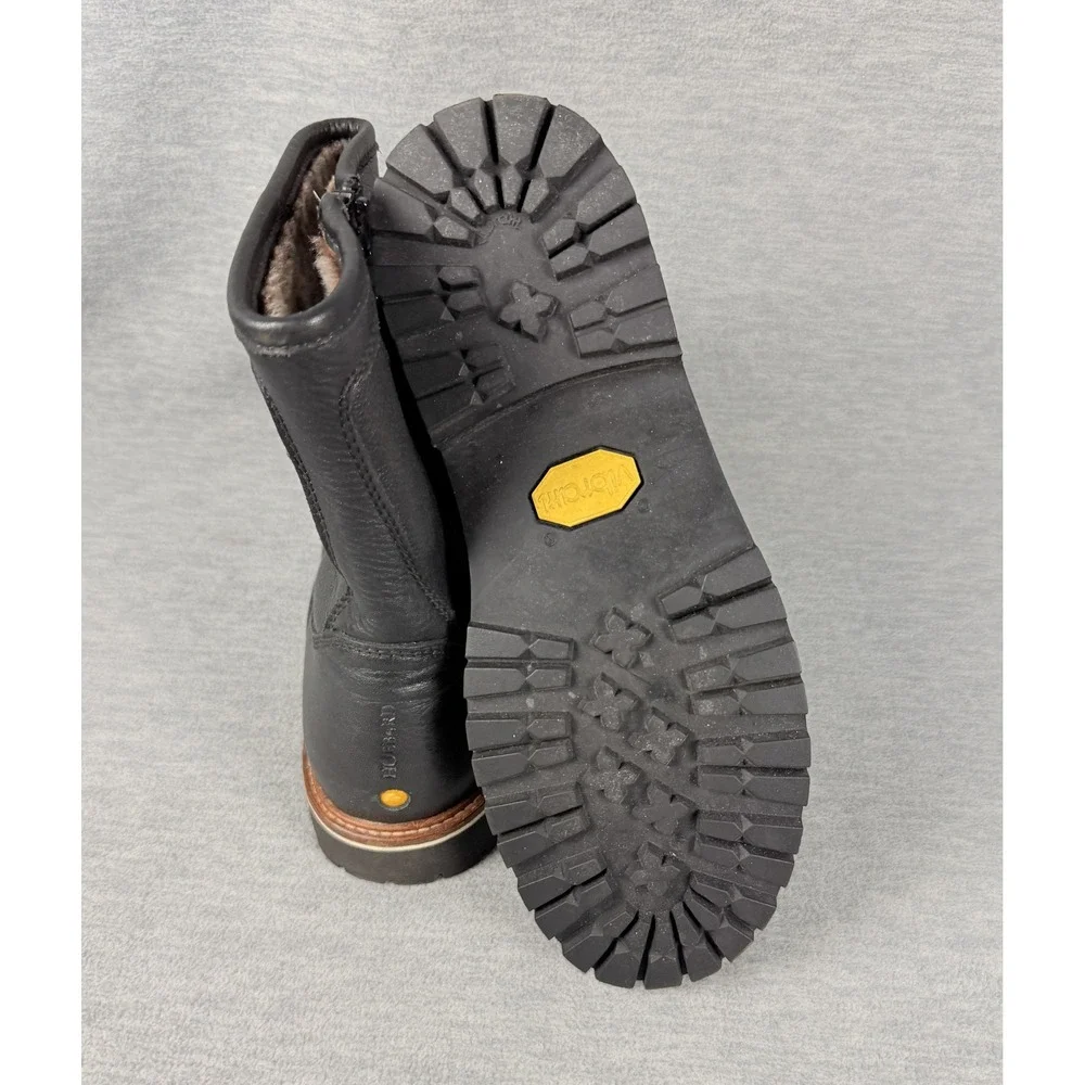Samuel Hubbard Snow Lodge Aspen Gore-Tex Boots Mens 8 M Black Leather Waterproof